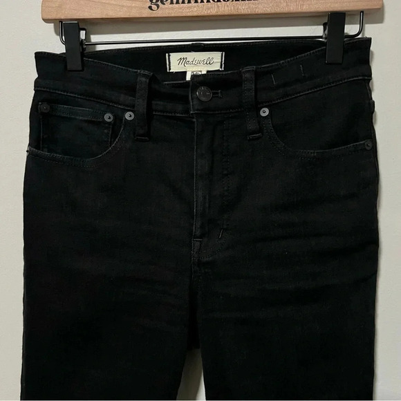 Madewell Kick Out Crop Jeans Black 26 Tall - Picture 9 of 11